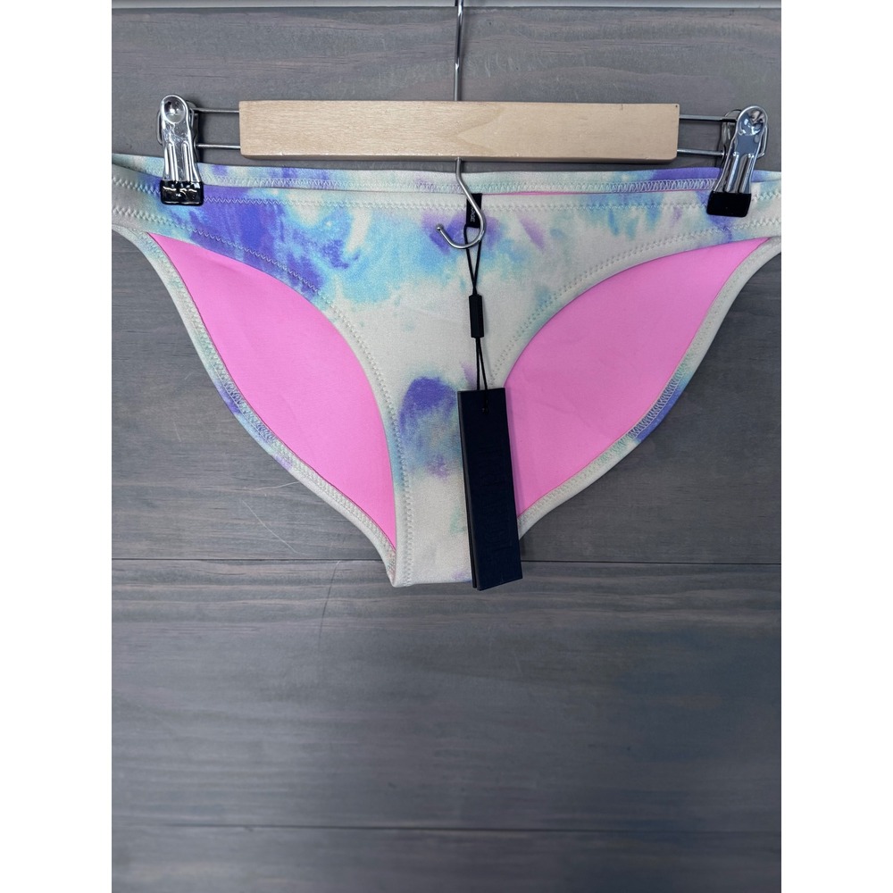 Triangl Neoprene Bikini Swim Bottom‎ Tie Dye XL NWT